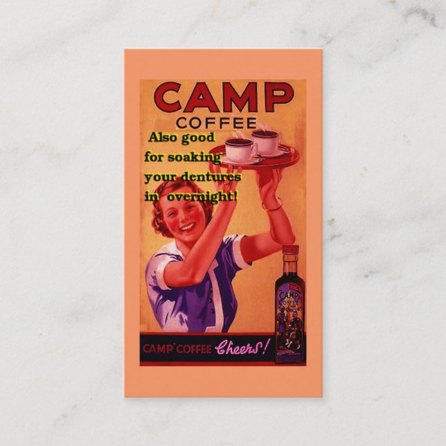 Cartão De Visita BC para aqueles envolvidos na promoção de cafés go (Frente)