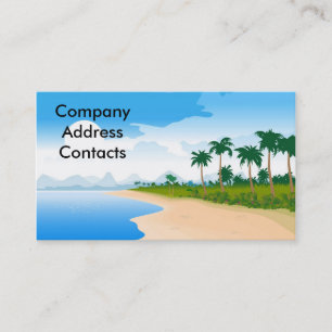 Cartão De Visita beach_day, CompanyAddressContacts