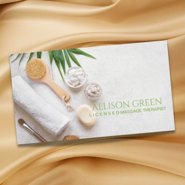 Cartão De Visita Beauon Salon SPA AromaThermismo Massage Salon (Beauty Salon SPA Aromatherapy Massage Salon Business Card)