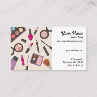Cartão De Visita Beautician do maquilhador