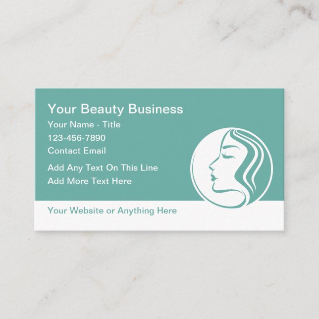 Cartão De Visita Beauty Fashion Makeup Business Cards (Frente)