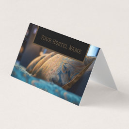 Cartão De Visita Bed and Breakfast Hostel Brown Foto antiga Na moda