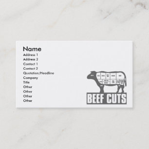 Cartão De Visita Beef_Cuts