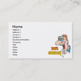 Cartão De Visita BEER GOGGLES design engraçado