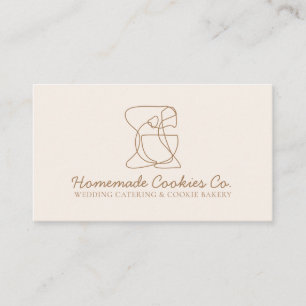 Cartão De Visita Beige Blush - Comida caseira