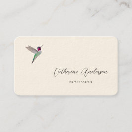 Cartão De Visita Beija-flor de Anna