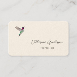 Cartão De Visita Beija-flor de Anna