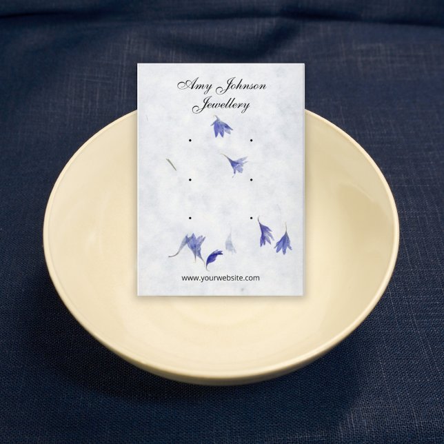 Cartão De Visita Bela Altura Floral | Placas de exibição de 6 trava (Criador carregado)