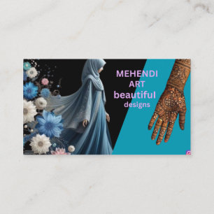 Cartão De Visita Bela Arte de Mehendi Design