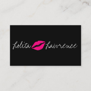Cartão De Visita Bela maquiagem Artista Cosmetology Salon