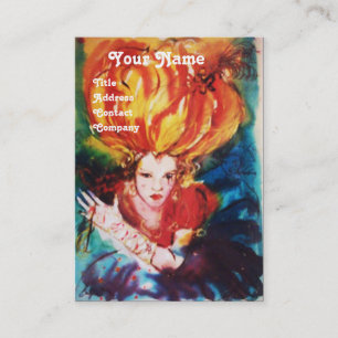 Cartão De Visita Bela Monograma Vermelha, Maqueamento, Salão de Cab