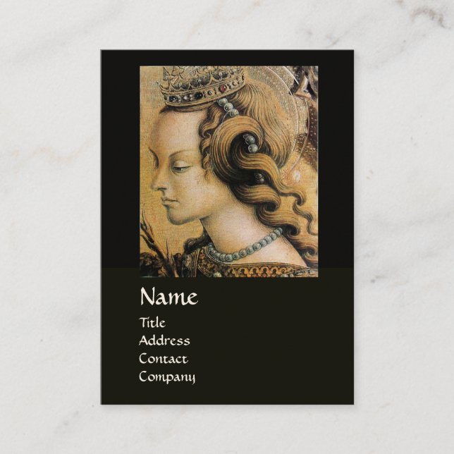 Cartão De Visita BELEZA DO CABELO NATURAL E MONOGRAMA JUDEUS preto (Frente)