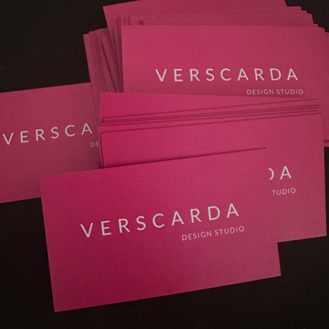 Cartão De Visita Beleza do Design de moda rosa quente (Criador carregado)