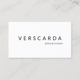 Cartão De Visita Beleza do moderno Design branco e preto