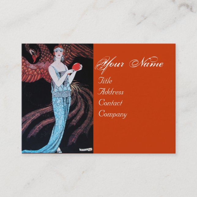 CARTÃO DE VISITA BELEZA E FOENIX,DESIGNER DE FASHION COMPOSITAM ART (Frente)