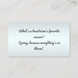 Cartão De Visita Beleza Engraçada
