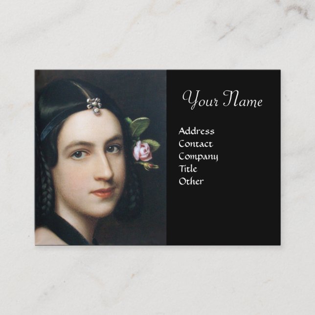 Cartão De Visita BELEZA ROMÂNTICA, Salão Spa, Maquiador (Frente)