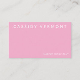 Cartão De Visita Beleza Rosa Blush Makeup Professional