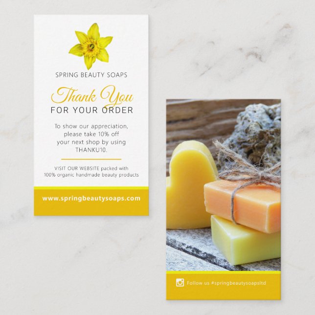 Cartão De Visita Beleza saúde foto promoção repetição negócios amar (Frente/Verso)