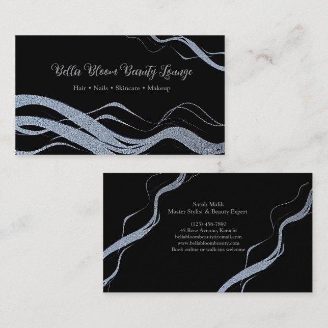 Cartão De Visita Bella Bloom Chic Card (Frente/Verso)