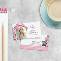 Belo Monograma Floral Rosa Romance Autor
