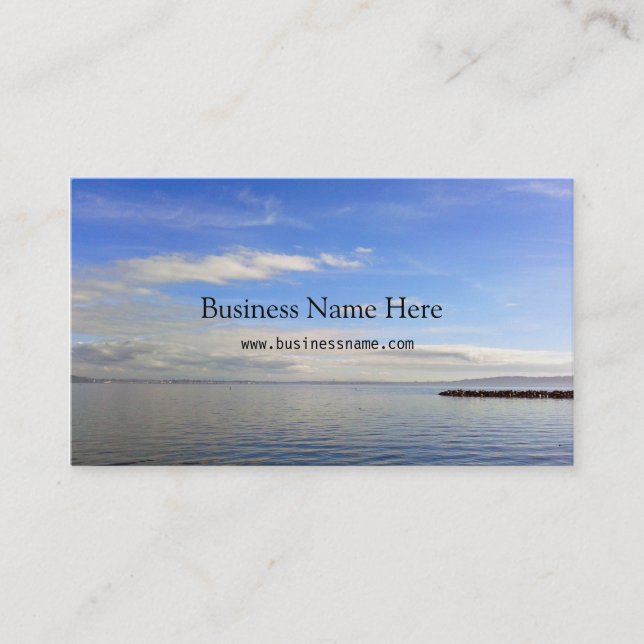 Cartão De Visita Belo profissional de paisagens (Frente)