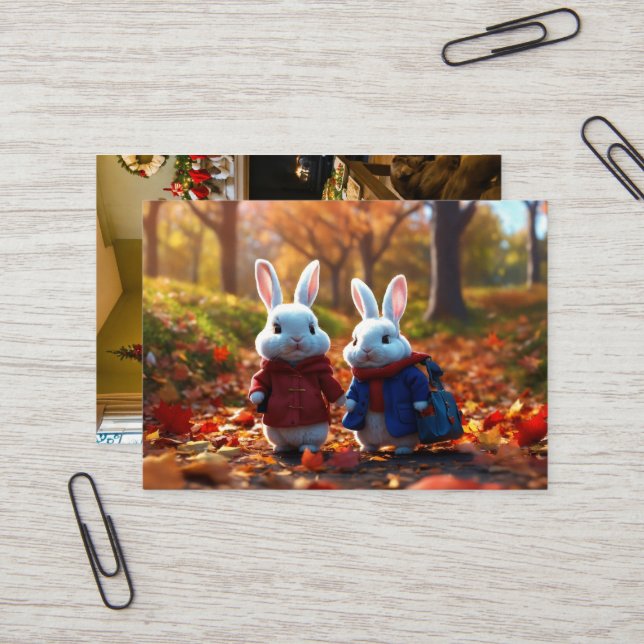 Cartão De Visita Bem-vindos calorosos (Frente/Verso In Situ)