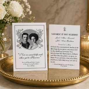 Cartão De Visita Bendito Karl & Zita Casamento Sagrado