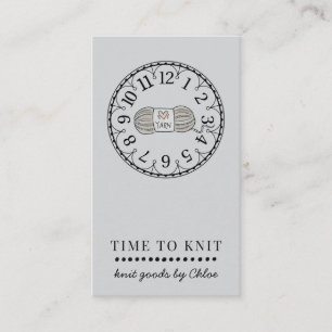 Cartão De Visita Bens de Knit feitos à mão