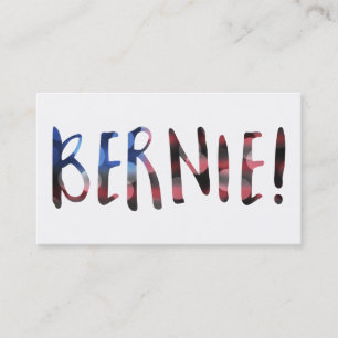 Cartão De Visita bernie sanders bokeh