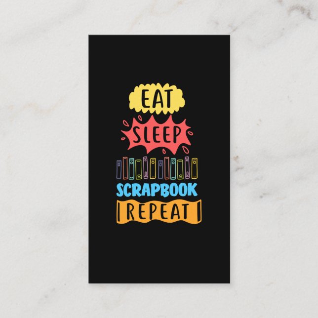 Cartão De Visita Besteira de Humor Engraçado Livro de Sucatas (Frente)