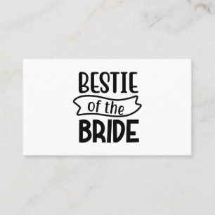 Cartão De Visita Bestie Da Noiva
