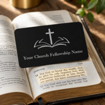 Bíblia Aberta Cruz Preta Pastor da Igreja
