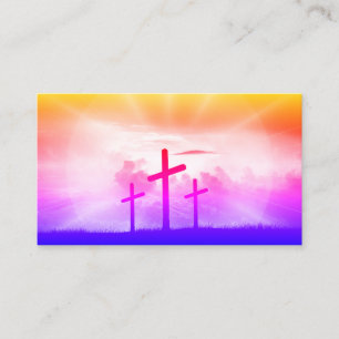 Cartão De Visita Bíblia Cristã Verso Religião Religiosa Cruzada