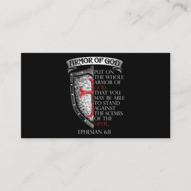 Cartão De Visita Bíblia Verse T é a bíblia católica cristã perfeita (Frente)