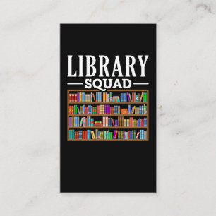 Cartão De Visita Biblioteca Esquadrão Piso Lover Leitura Humor Bib