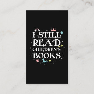 Cartão De Visita  Bibliotecas de Leitura de Cute do Leitura de Livr