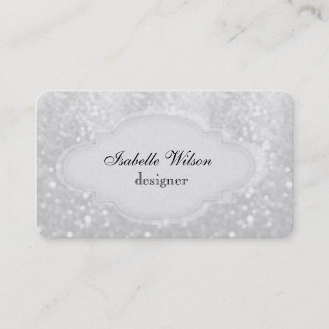 Cartão De Visita Bicho de luxo moderno e elegante profissional (Frente)