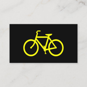 Cartão De Visita Bicicleta Amarela