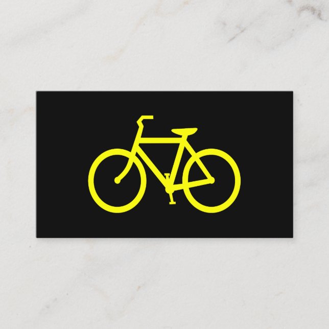 Cartão De Visita Bicicleta Amarela (Frente)