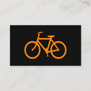 Cartão De Visita Bicicleta Laranja