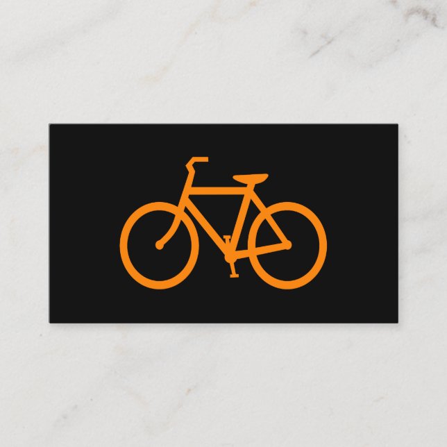 Cartão De Visita Bicicleta Laranja (Frente)