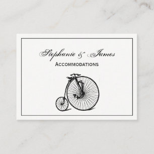 Cartão De Visita Bicicleta Penny Farthing Velocípede Vintage