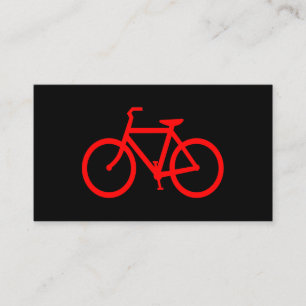 Cartão De Visita Bicicleta Vermelha