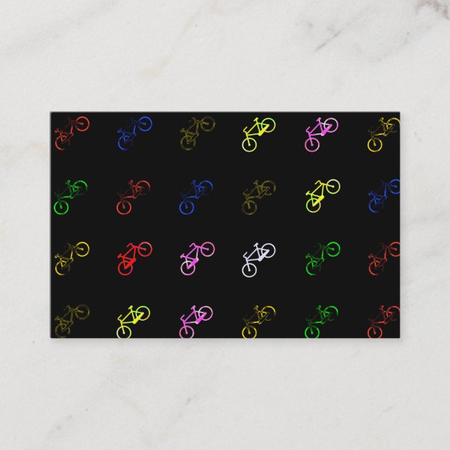 Cartão De Visita Bicicletas coloridas (Frente)