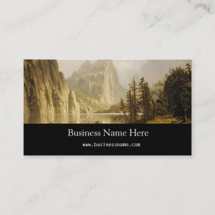 Cartão De Visita Bierstadt Albert Rio Merced Vale do Yosemite
