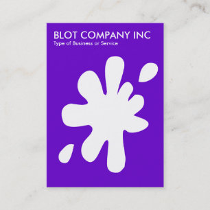 Cartão De Visita Big Blot - Branco no Indigo 6600CC