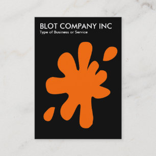 Cartão De Visita Big Blot - Laranja em Preto