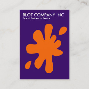 Cartão De Visita Big Blot - Laranja no Deep Purple 330066