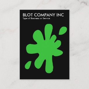 Cartão De Visita Big Blot - Primavera verde em preto